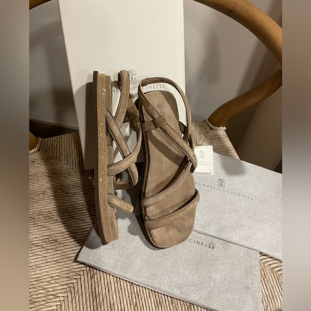 Gorgeous Brunello Cucinelli dad sandals